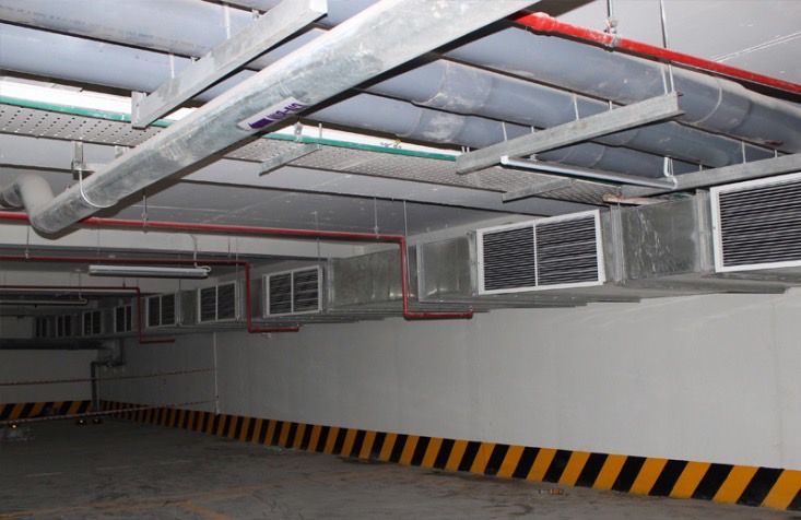 桃園地下室消防風管